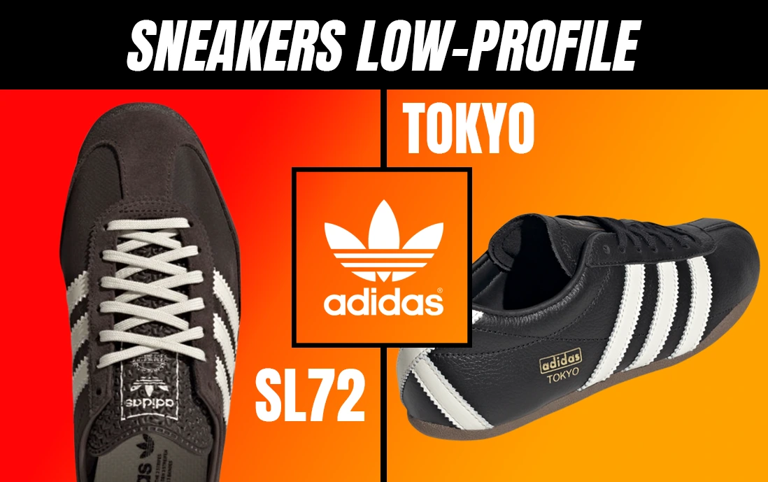 Los modelos adidas Tokyo y SL72 son siluetas con suelas más delgadas.