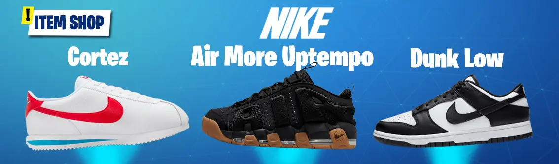 Sneakers Nike Cortez, Air More Uptempo y Dunk Low con su diseño clásico y original. 