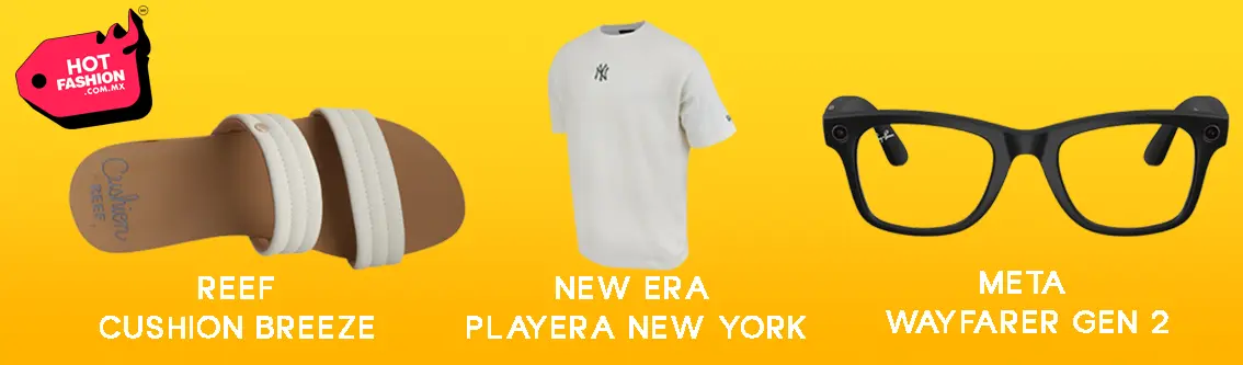 Sandalias, ropa casual y accesorios de moda en descuento.