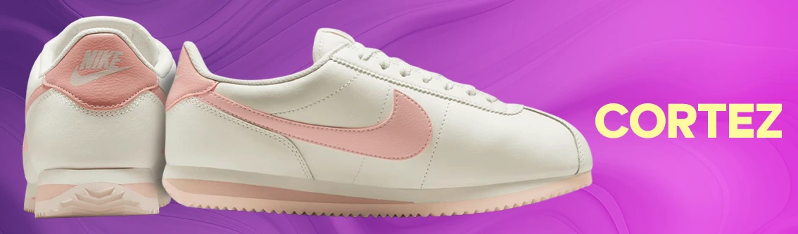 Tenis Nike Cortez para mujer en colores pasteles y diseño retro original.